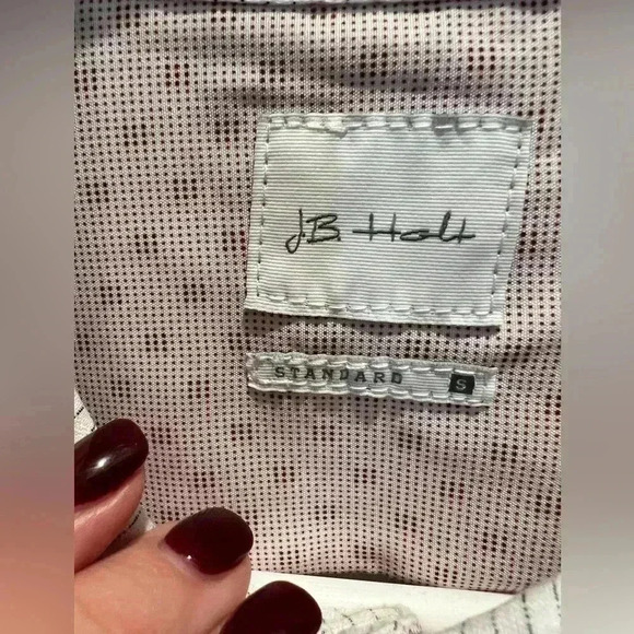 NWT JB Holt Men’s Standard Performance Button Up Shirt- Red- Size Small - Picture 4 of 7